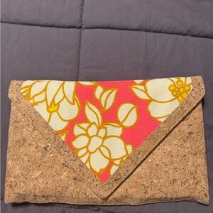 JB by Julie Brown Floral Cork Clutch
